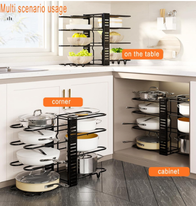 Estante Organizador de Ollas y Tapas NS-2