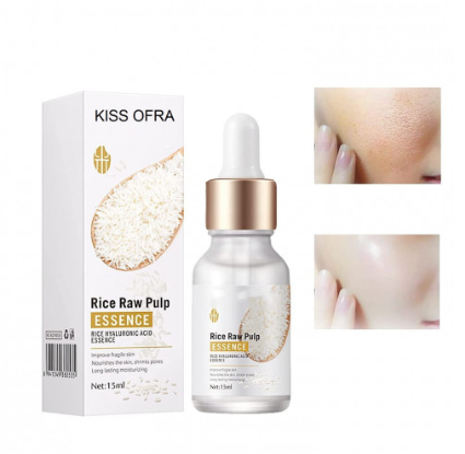 Esencia de Arroz Blanco + Ácido Hialurónico – Hidratación Profunda y Luminosidad